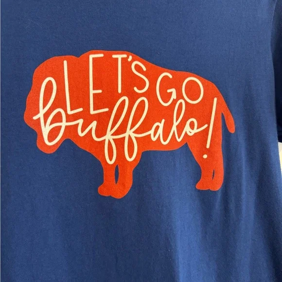 Buffalo Bills “Let’s go Buffalo!” T-Shirt - Picture 2 of 3